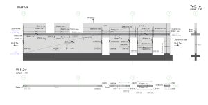 Detailed wall that was made with tunnel formwork